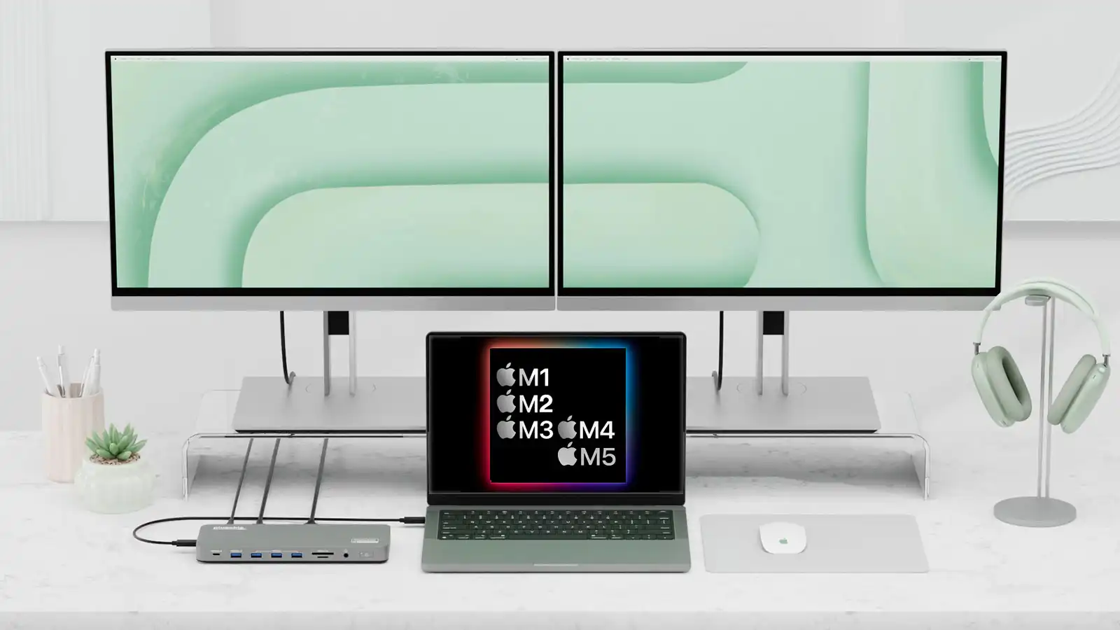 M1, M2, M3, M4 veya M5 MacBook veya Neo'ya iki veya daha faz